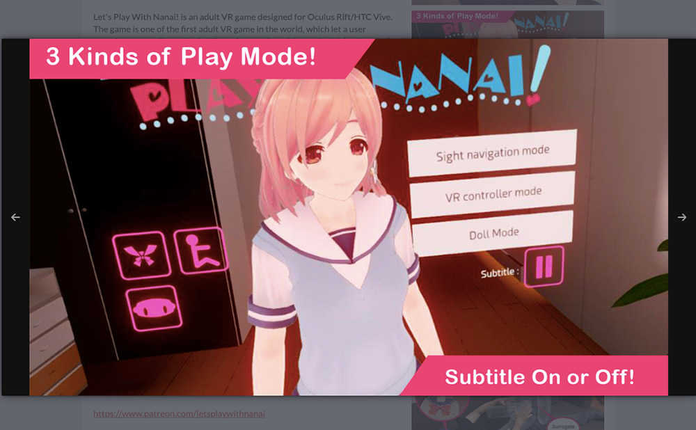 Juguemos con nanai el mejor juego porno hentai vr