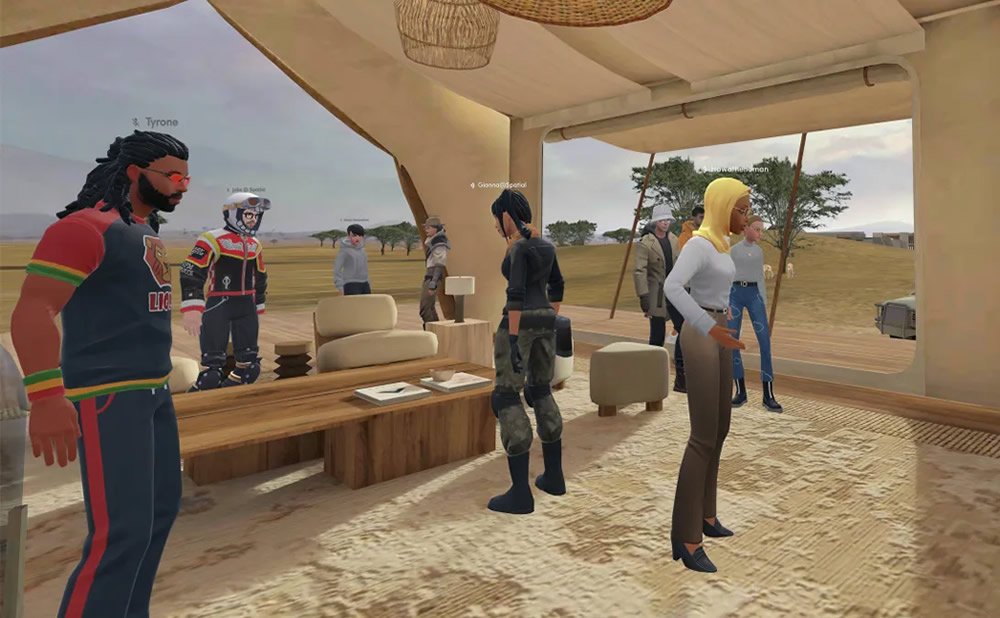 Una aplicación de realidad virtual tiene patas: Spatial