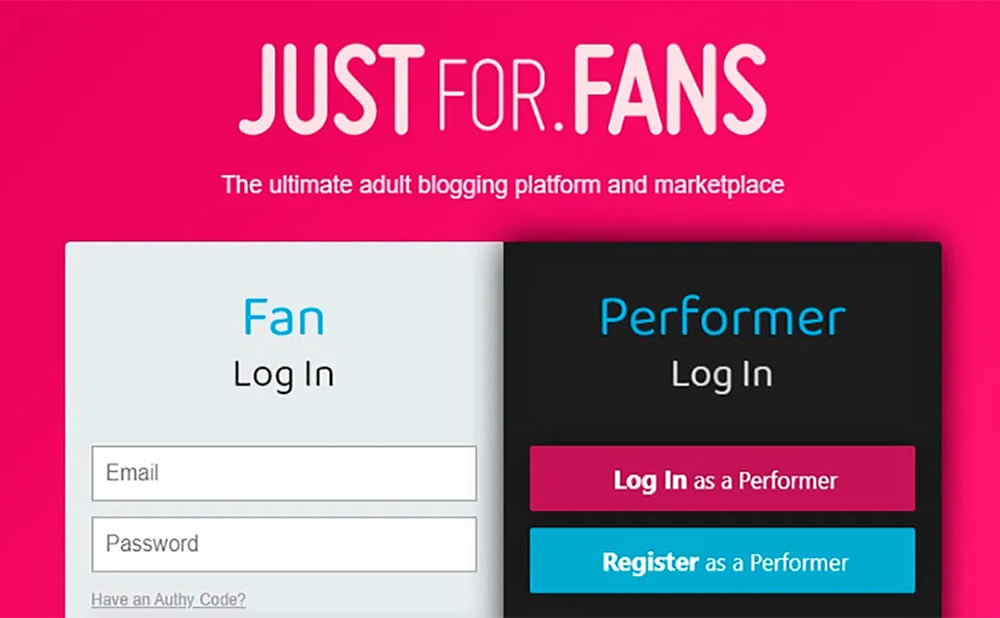 Justforfans para adultos