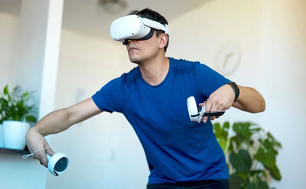 Pantalla y lentes de la gafa oculus quest 2 independiente