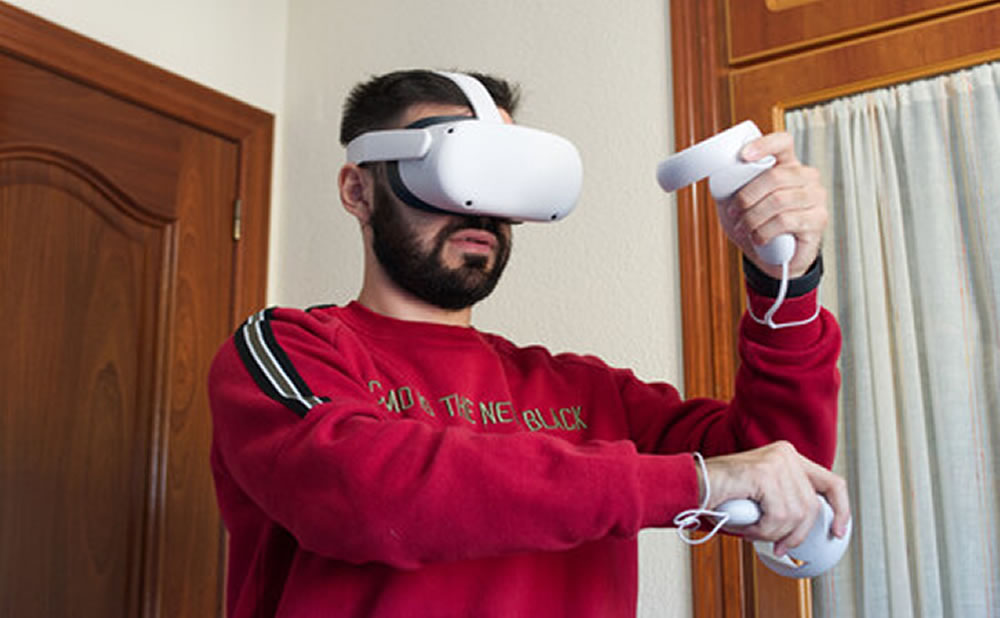 Sistema de seguimiento de movimiento meta quest 2 es una gafa potenciada avanzada para una experiencia de porno vr inmersiva