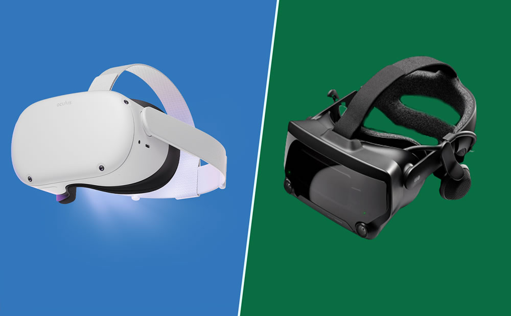 Una comparativa entre las mejores gafas de porno VR Valve Index y el Oculus Quest 2