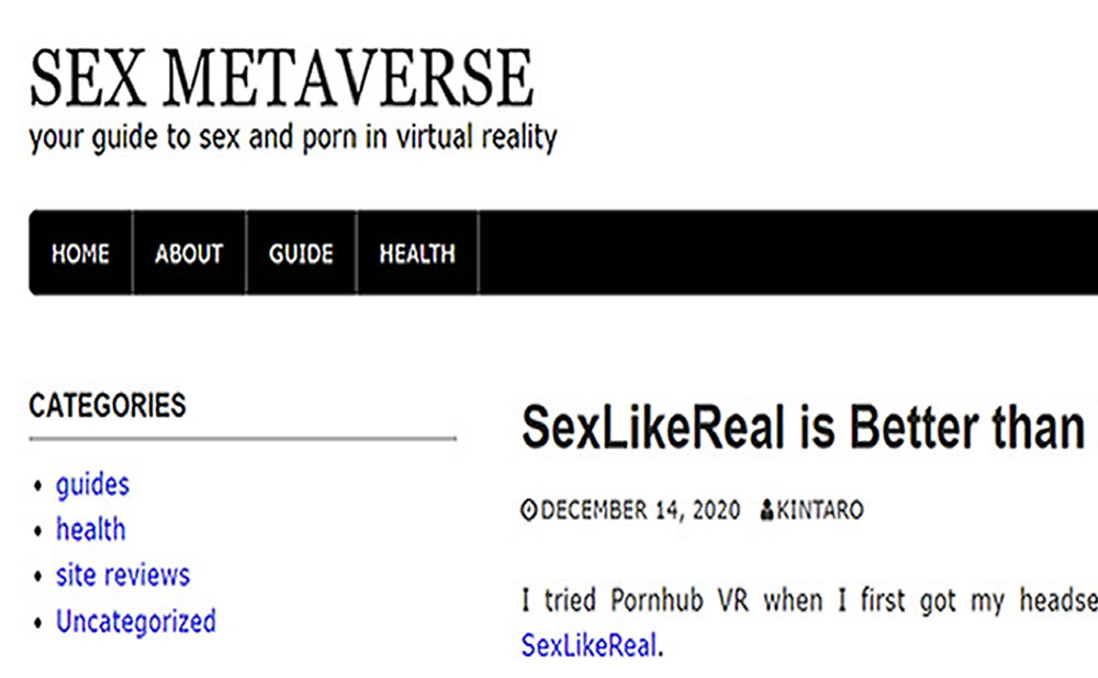 Sexlikereal sex metaverse