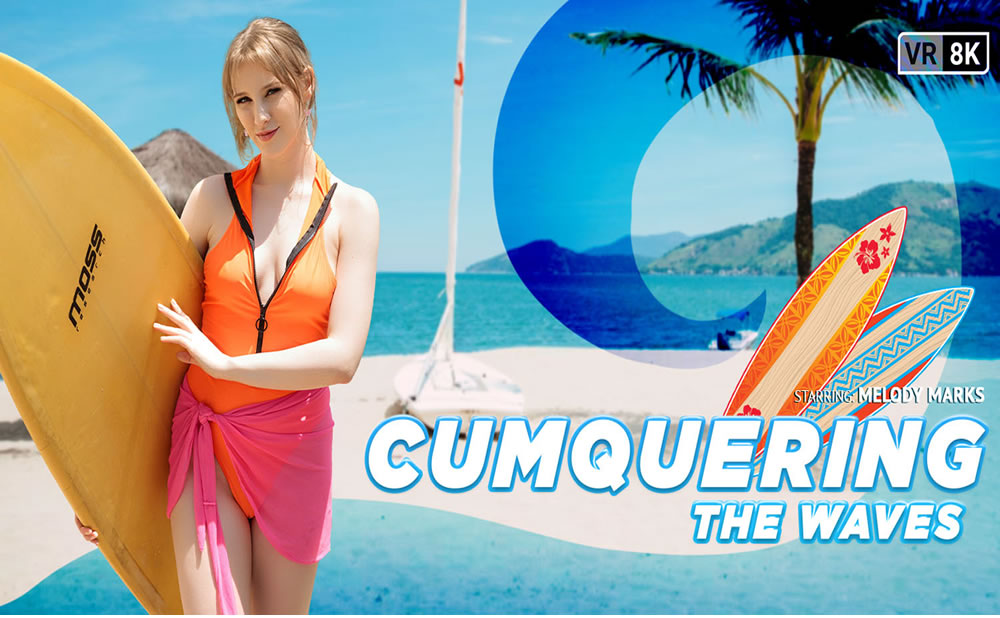 ¡Melody Marks está conquistando las olas en realidad virtual 8K UHD en VR Bangers!
