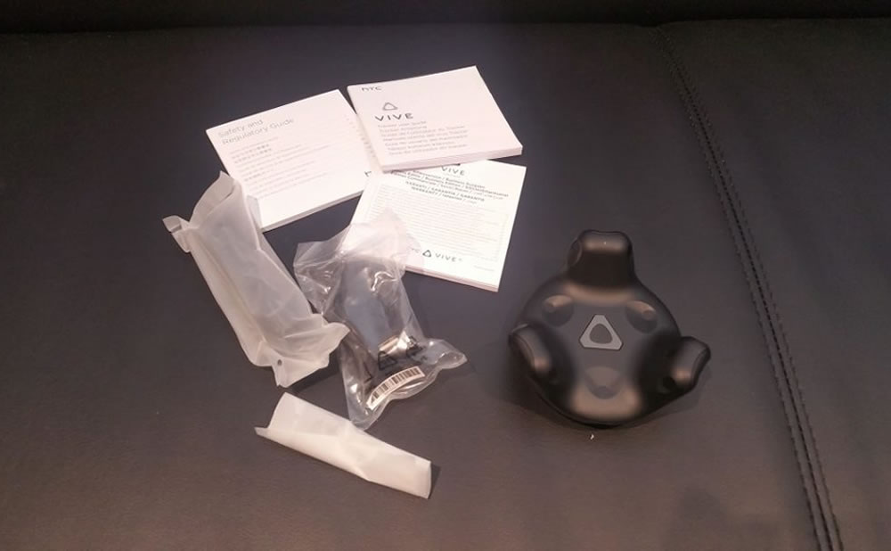 Htc vive tracker desempaquetado embalaje clasico